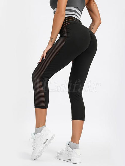 Side Fish Shredding Mesh Leggings