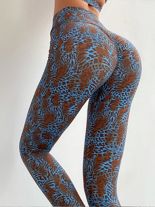High Waisted Leopard Printed Leggings