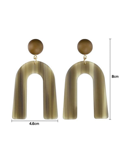 U pattern Earrings