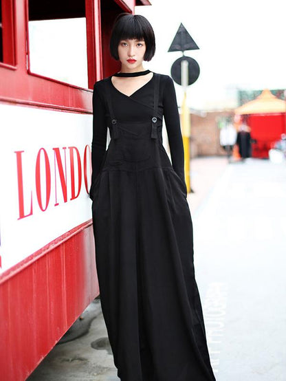 Loose Wide-leg Long Jumpsuits