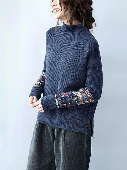 Comfortable Casual Printed Sweater