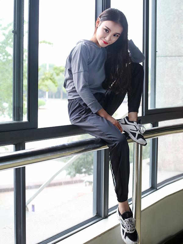 Solid Quick-dry Hollow Sports Hoodies