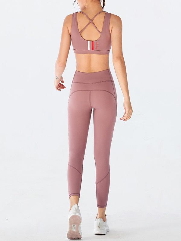 Sexy Solid Quick Dry Yoga Suits