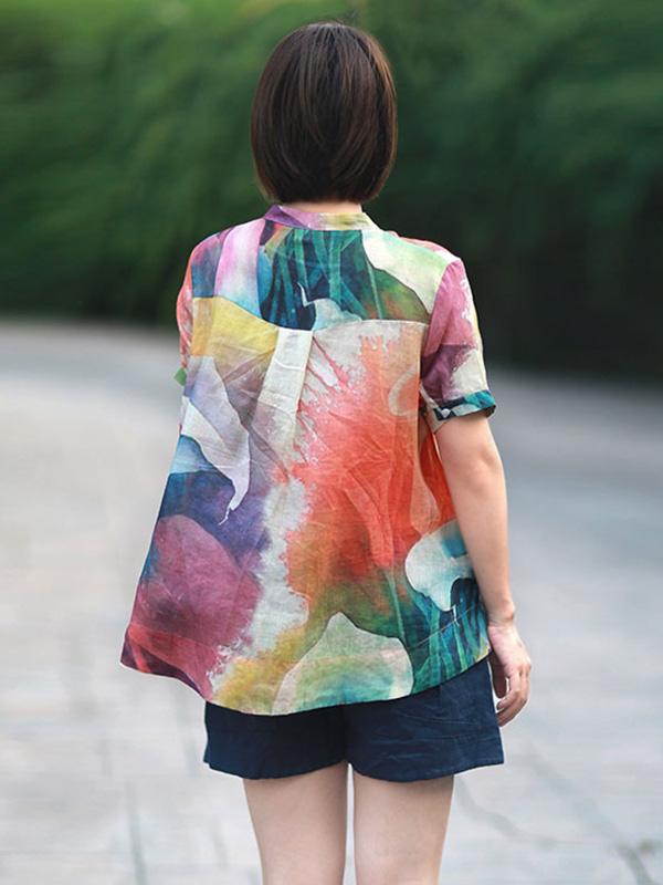 Retro Linen A-line Shirt