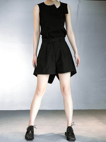 Original Irregularity Solid Color Shorts