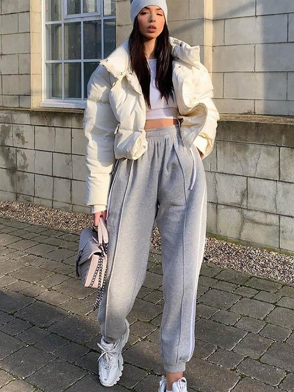 Leisure Female Elastic Track Pants