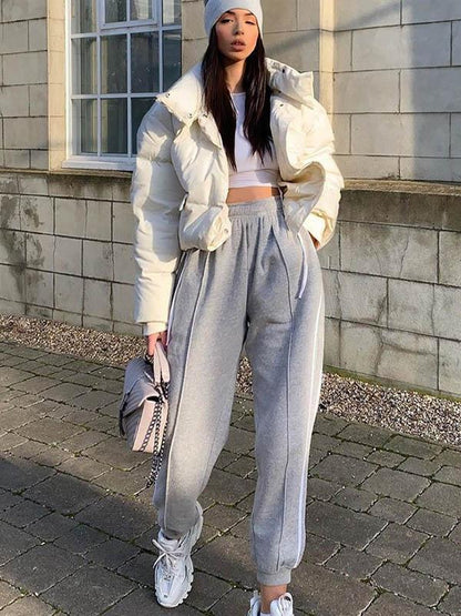 Leisure Female Elastic Track Pants