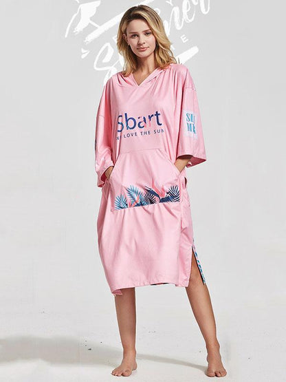Quick-Drying Sunscreen Swim Diving Bathrobe Beach Cape