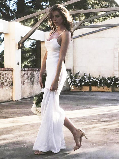 Sexy Spaghetti-neck Backless Maxi Dress