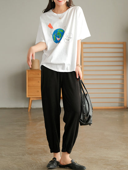 Original Cartoon Printed T-Shirts Tops