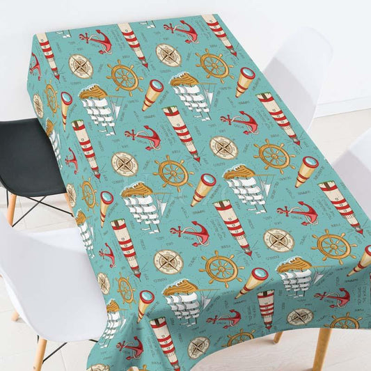 Pirate Style Casual Printed Waterproof Tablecloth