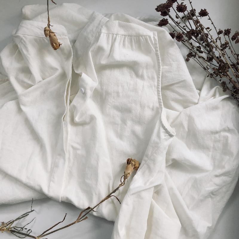 Simple White Sleeveless Stand Collar Long Dress