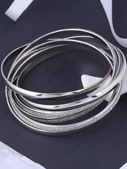 Multi-layer Rings Split-joint Bracelet