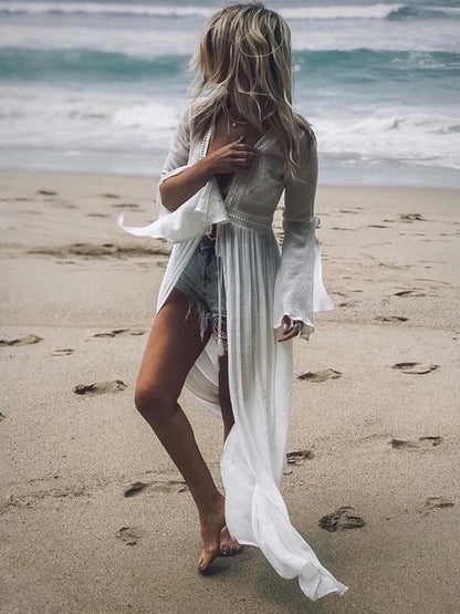 Backless Strap Fashion Cover-up Swimwear