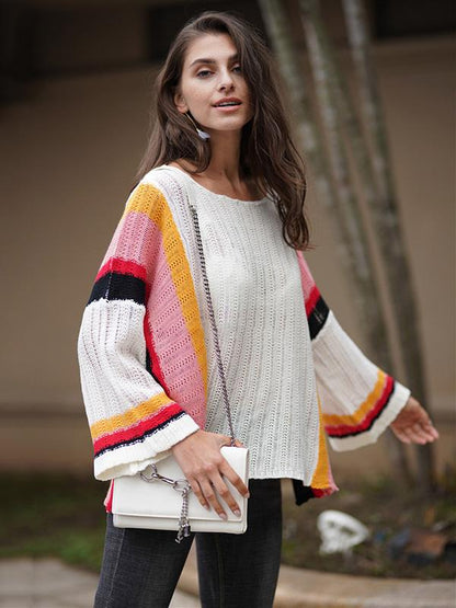 Knitting Split-joint Hollow Beach Cover-ups Swimwear