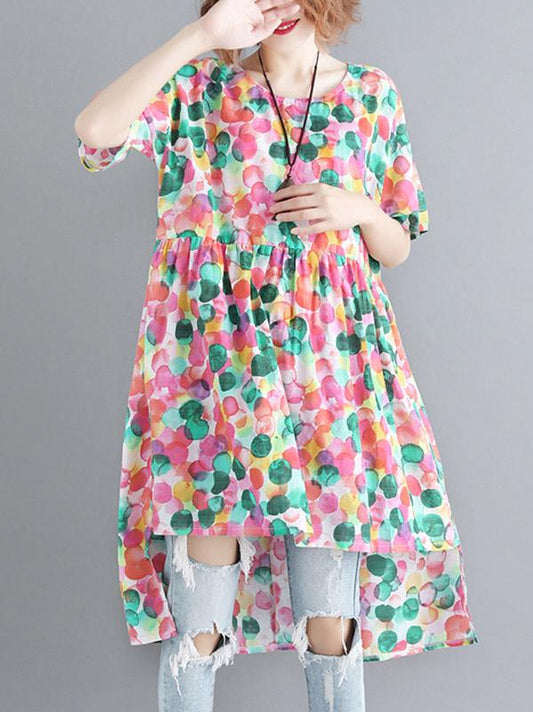 Loose Colorful Long T-shirt