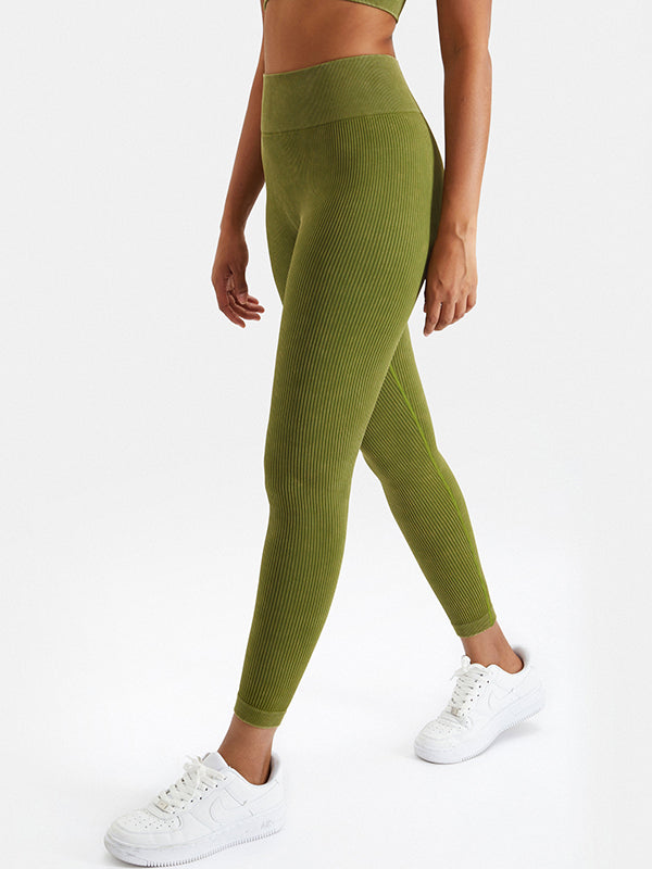 4 Colors Seamless Breathable High Waisted Sports Yoga Leggings