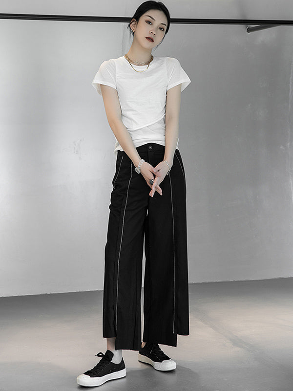 Stylish Asymmetric Loose Column Pants