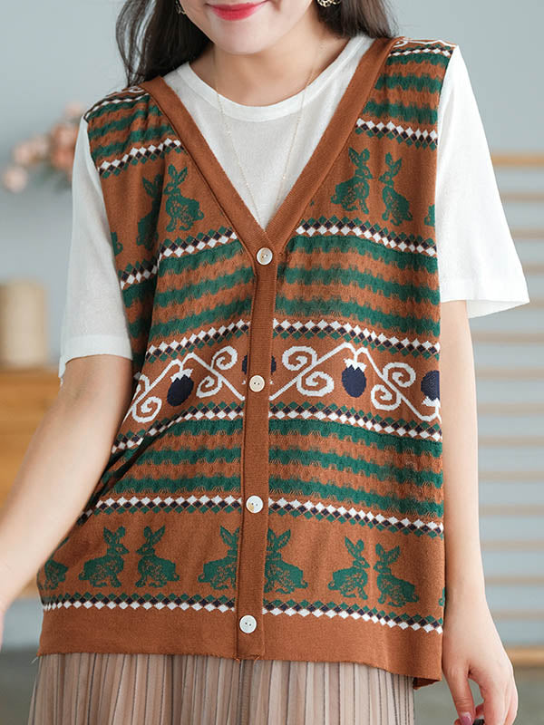 Stylish Split-Joint Printed Round-Neck False Two T-Shirt