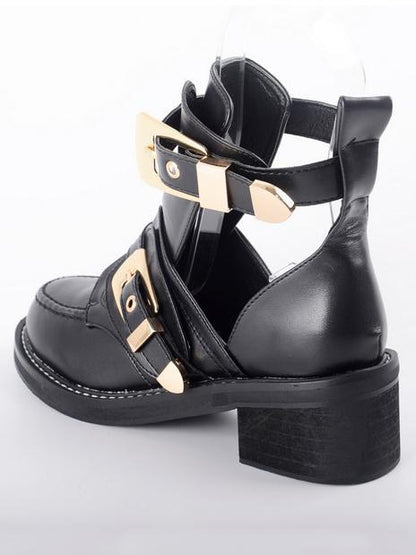 Fashion Chunky Heel Sandals Boots