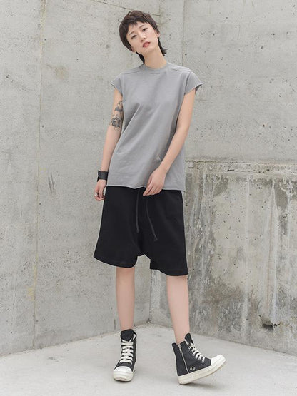 Loose Solid Harem Pants Shorts