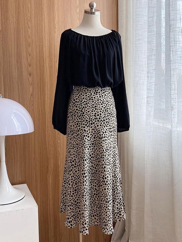 Loose Off Shoulder Chiffon Blouses