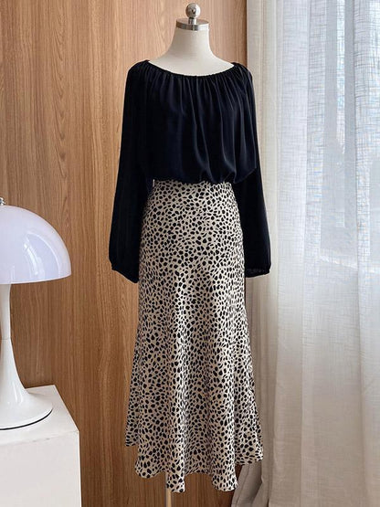Loose Off Shoulder Chiffon Blouses