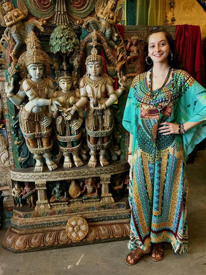 Printed National Loose Beach Cover-ups