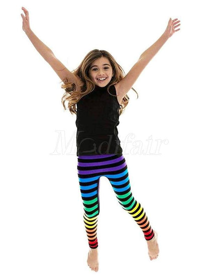 Rainbow Caterpillar Parent-child Leggings