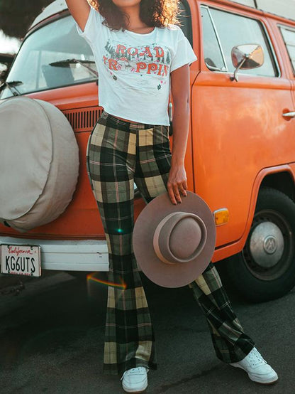 Vintage Bell-bottoms Casual Pants
