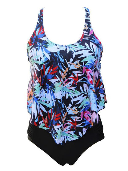 Printed Plus Size Tankinis Swimwear