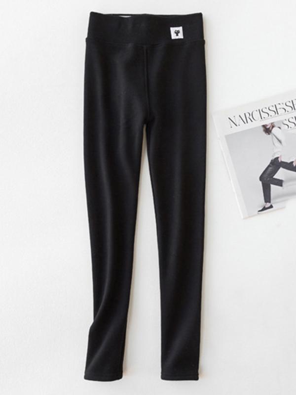 Pure Color Warm Leggings