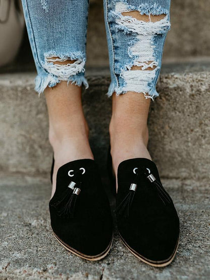 Simple Causal Low-heel  Shoes