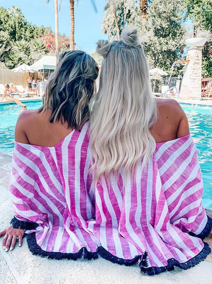 Fashion Multicolor Stripes Blouses&shirts Tops