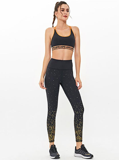 Star Printed Breathable Yoga Leggings