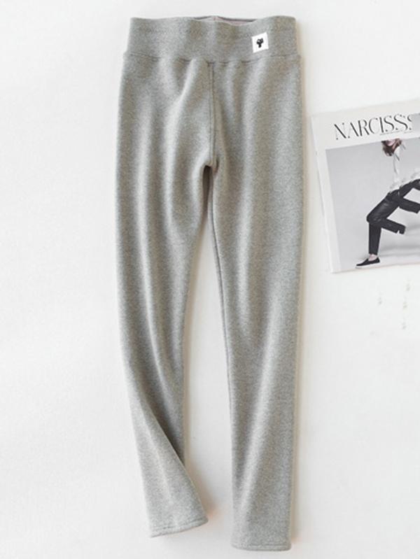 Pure Color Warm Leggings