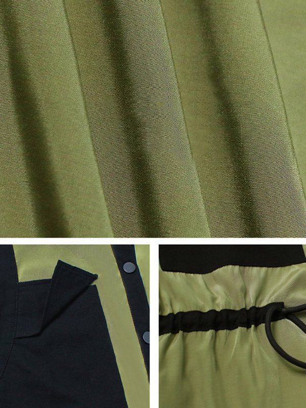 Original Sleeveless Drawstring H-Line Midi Dress