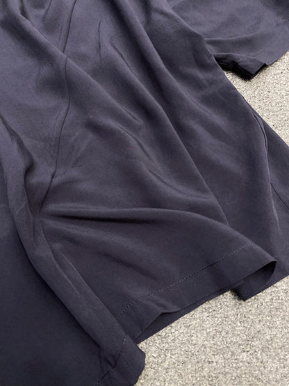 Stylish Asymmetric Round-Neck Solid Color Short Sleeves T-Shirt