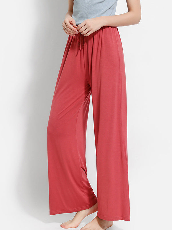 Comfortable Solid Color Modal Pajama Pants