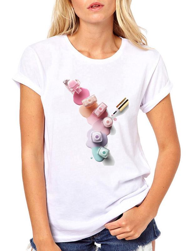 Simple Round-Neck T-Shirts Tops