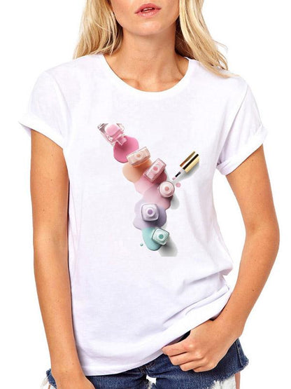 Simple Round-Neck T-Shirts Tops