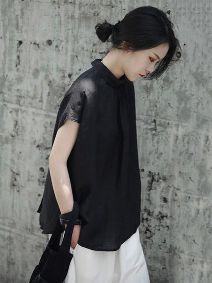 Ruffled Fresh Simple Fiber T-shirt