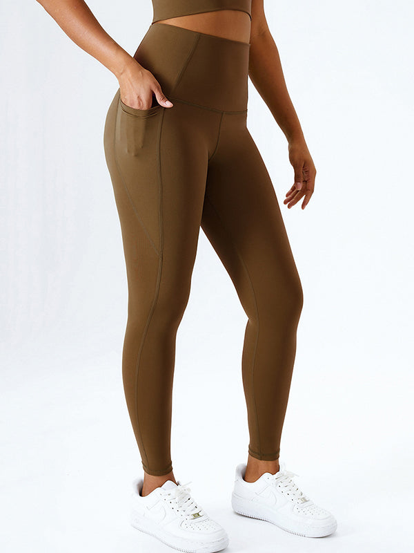 High Waisted Solid Color Leggings