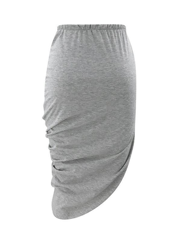 Wrap Cropped Solid Color Skirts