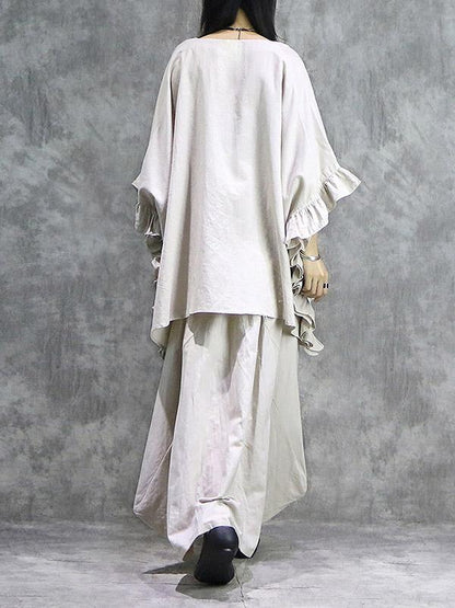Oversize Batwing Sleeves Shirt