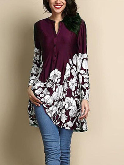 New Printed Long-Sleeve Shirt