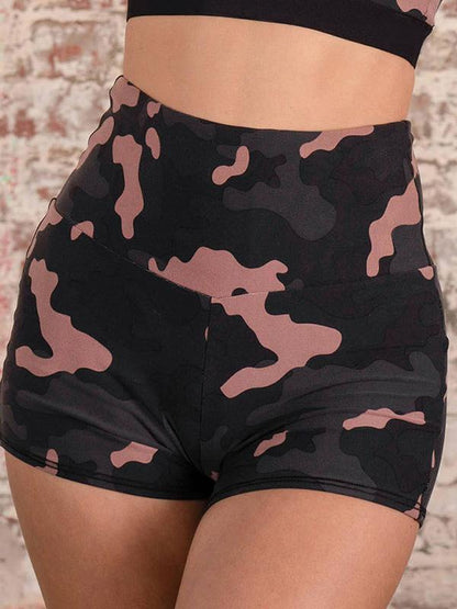 Split-joint Printed Zipper Camouflage Summer Suits