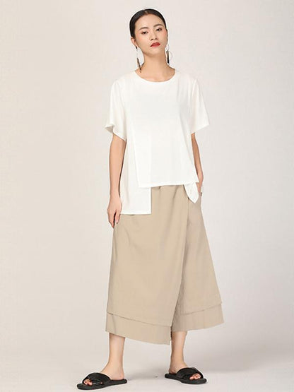 Casual Cropped Culotte