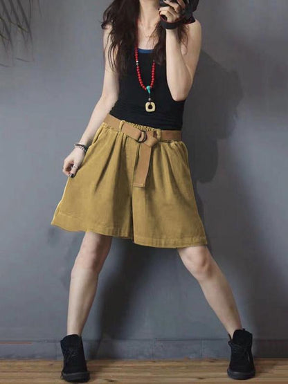 Casual Comfortable Elastic Waist Short