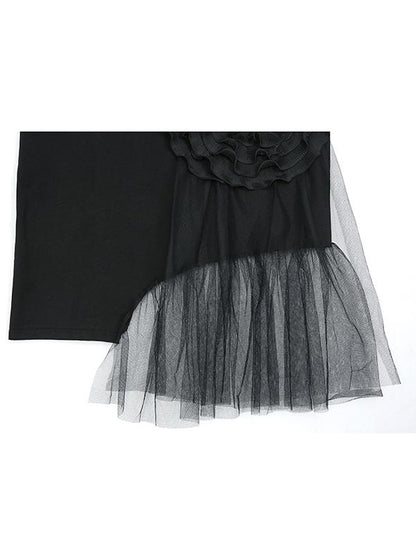 Casual Cropped Split-joint Dress
